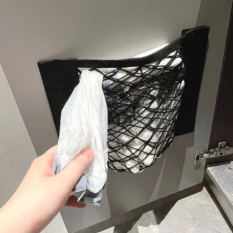 Stretchable Mesh Storage Bag with Adhesive Tape