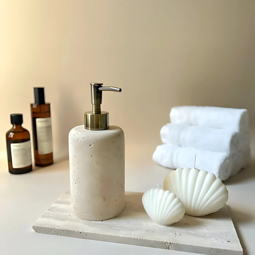 Luxury Marble Resin Refillable Soap Dispenser