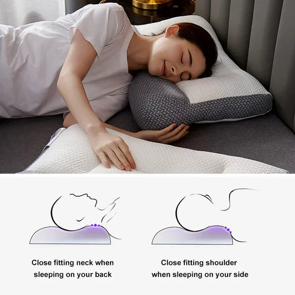 Ergonomic Orthopedic Neck Pillow for Side and Back Sleepers