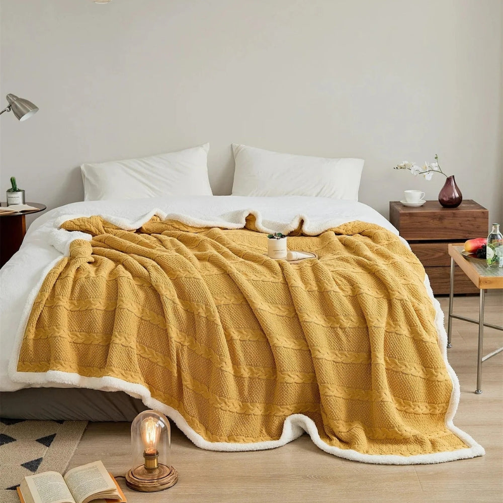 Ultra-Soft Mellow Sherpa Blanket for Cozy Comfort