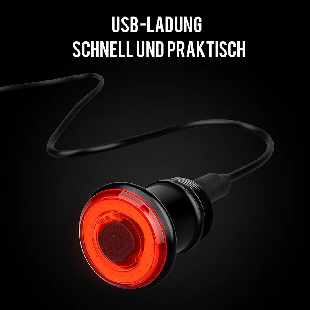 USB Rechargeable Smart Bike Rear Light with Automatic Brake Signal