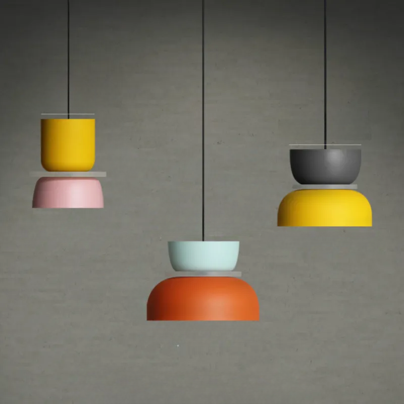Scandinavian Macaron Pendant Lamp - Multicolored Nordic Design