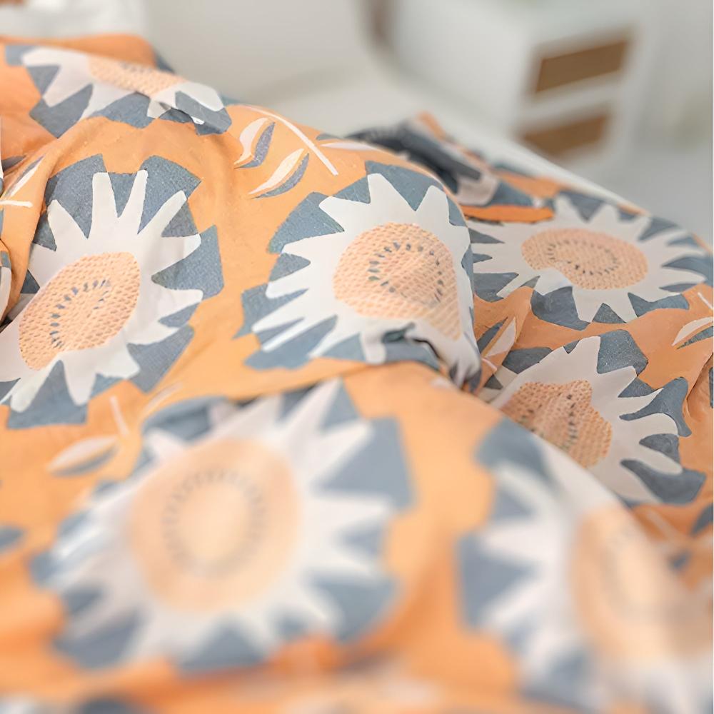 Cotton Windmill Flower Pattern Blanket