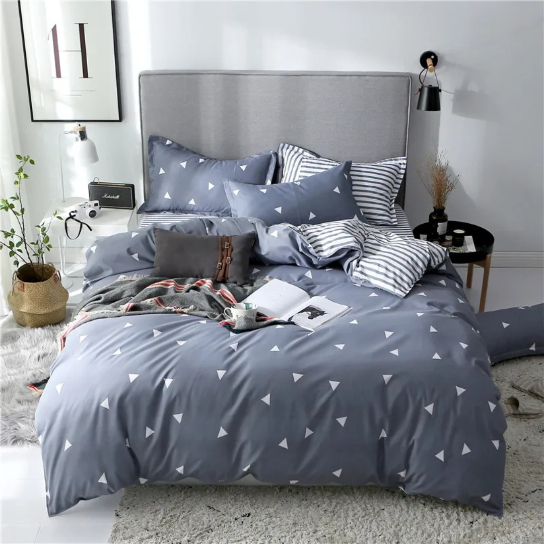 Luxury Soft Polyester Duvet Cover Set with Pillowcases