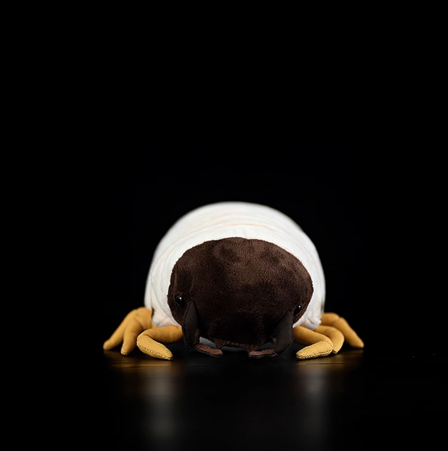 Soft Plush White Grub Toy for Ages 3+