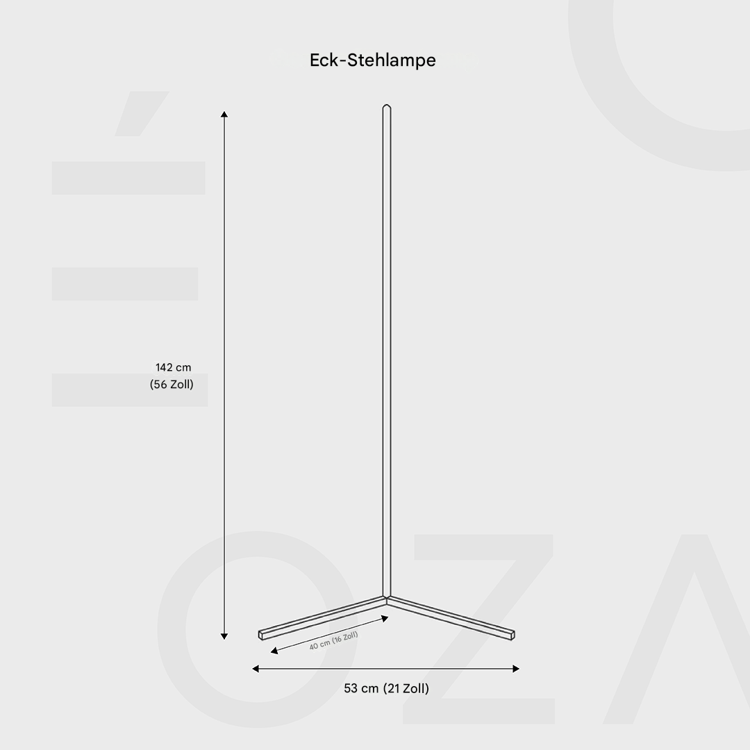Modern Corner LED Floor Lamp with Energy-Efficient Soft Lighting