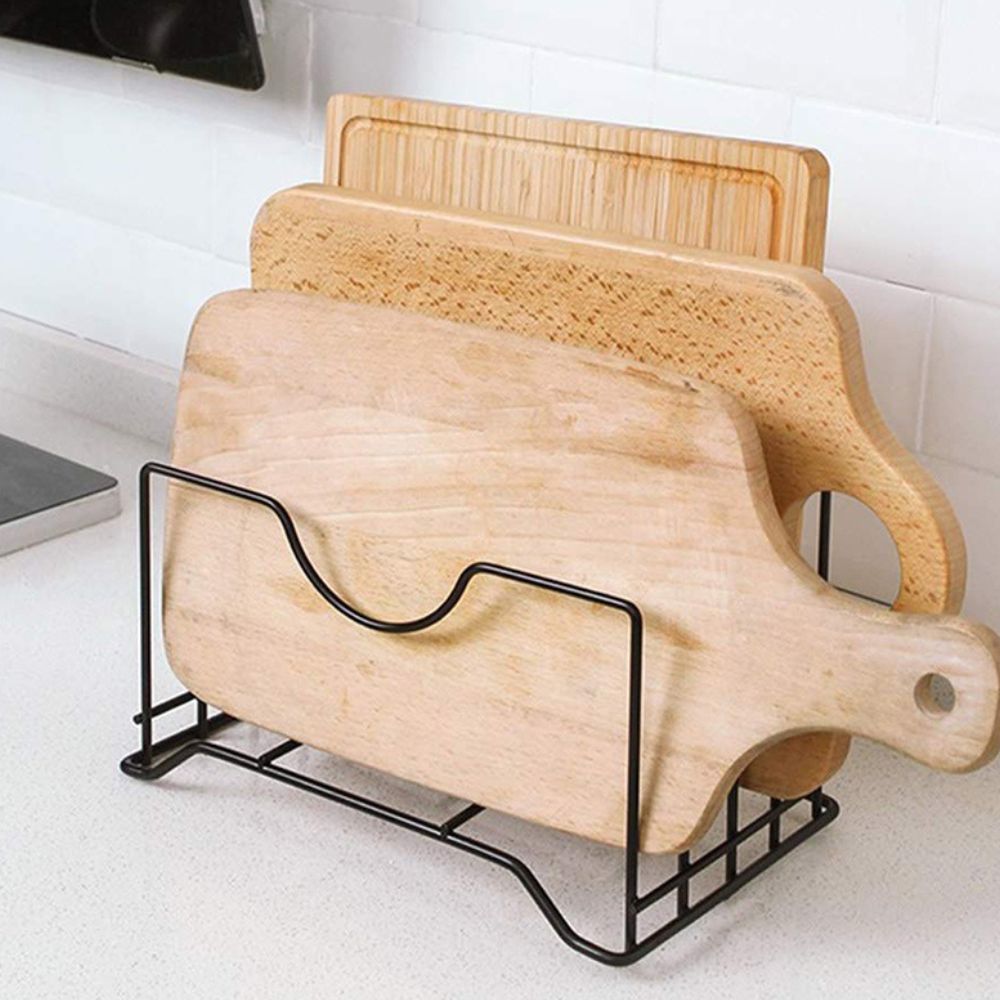 Vertical Iron Plate and Lid Organizer