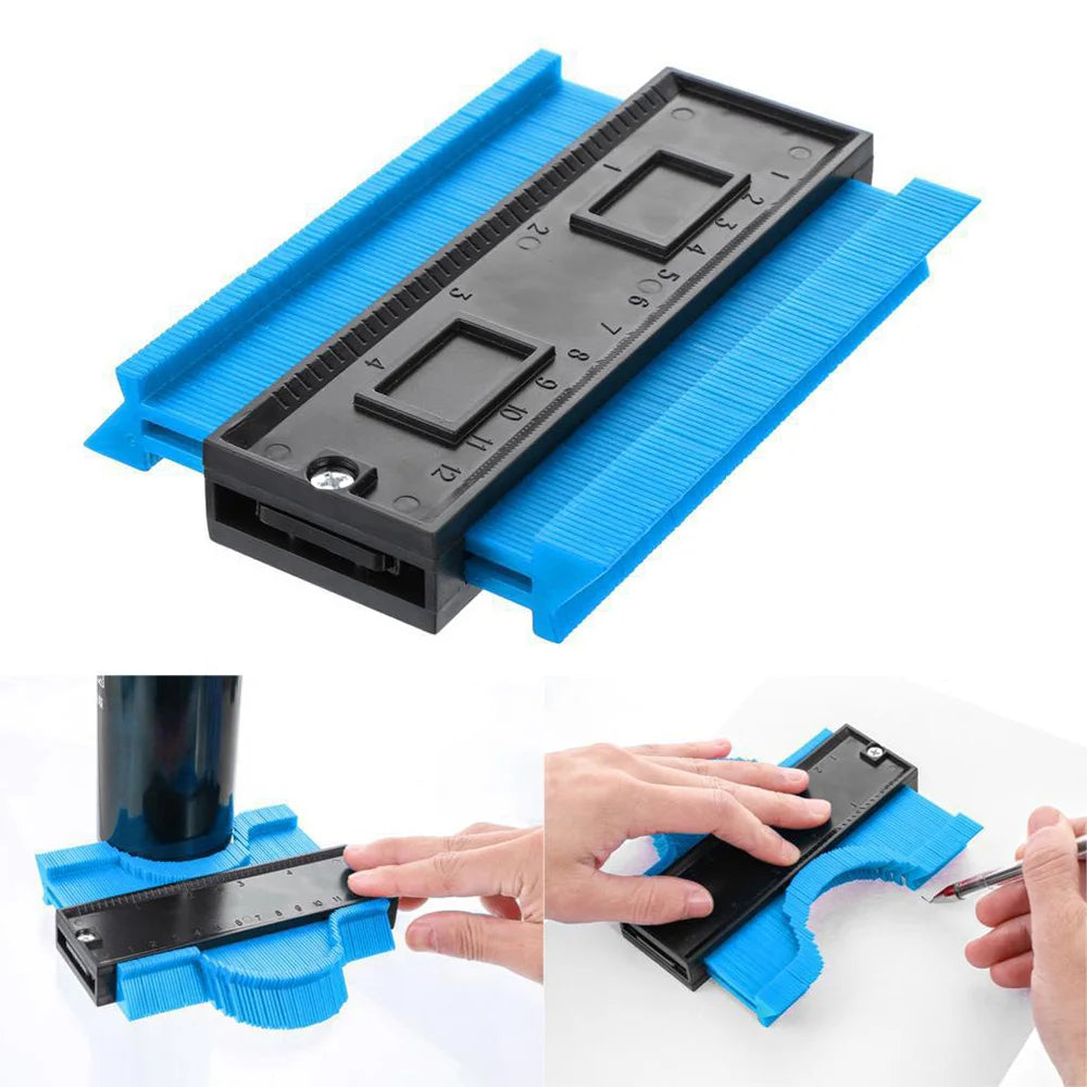 Contour Gauge Tool for Woodworking and Construction - ABS Plastic Shape Duplicator