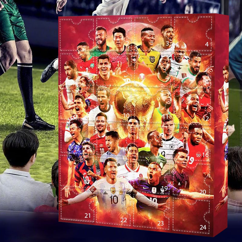 Football Advent Calendar 2025 with 24 Mini Figures