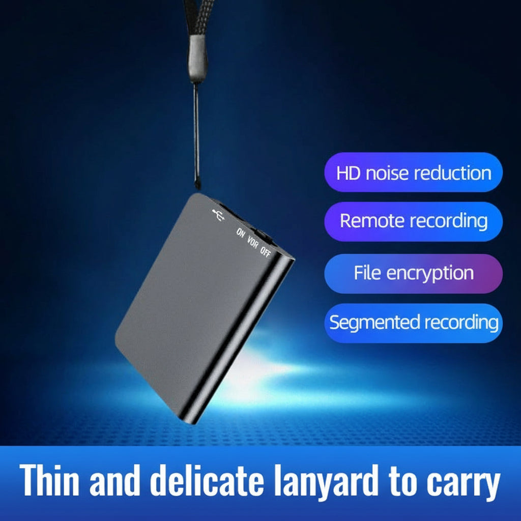 Mini Portable Voice Recorder with Sound Activation and Playback