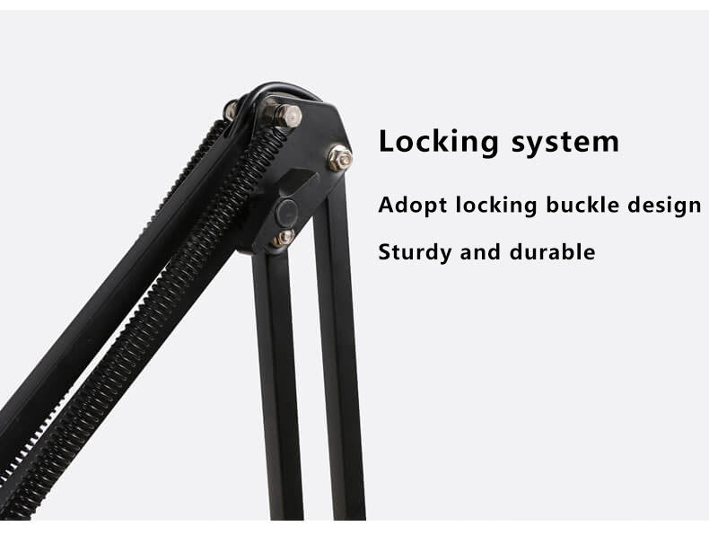 LED Adjustable Clip Desk Lamp with Long Arm and USB Power