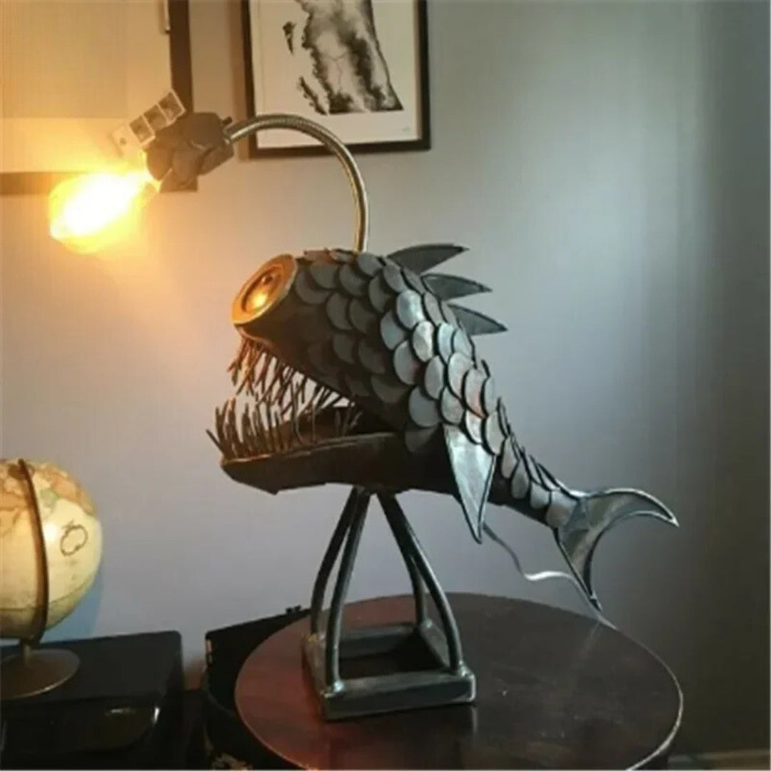 Retro Fish Design Table Lamp with Soft Ambient Light