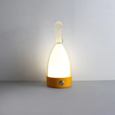 Rechargeable Wine Bottle Desk Lamp with Bluetooth Speaker