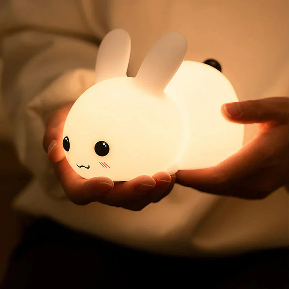 Cute Bunny Night Light for Kids - Soothing Glow