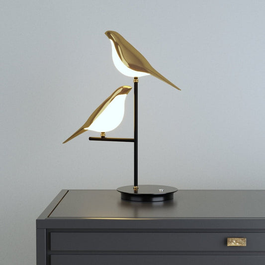 LED Bird-Shaped Table Lamp with Adjustable Color Temperature