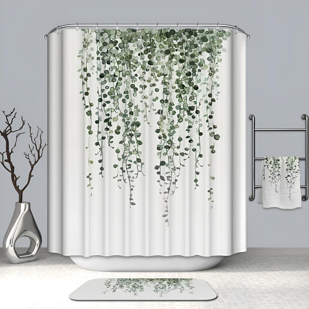 Leaf Drop Vine Polyester Shower Curtain
