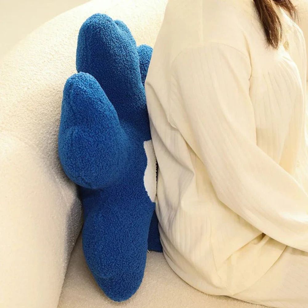Cheerful Flower-Inspired Plush Cushion
