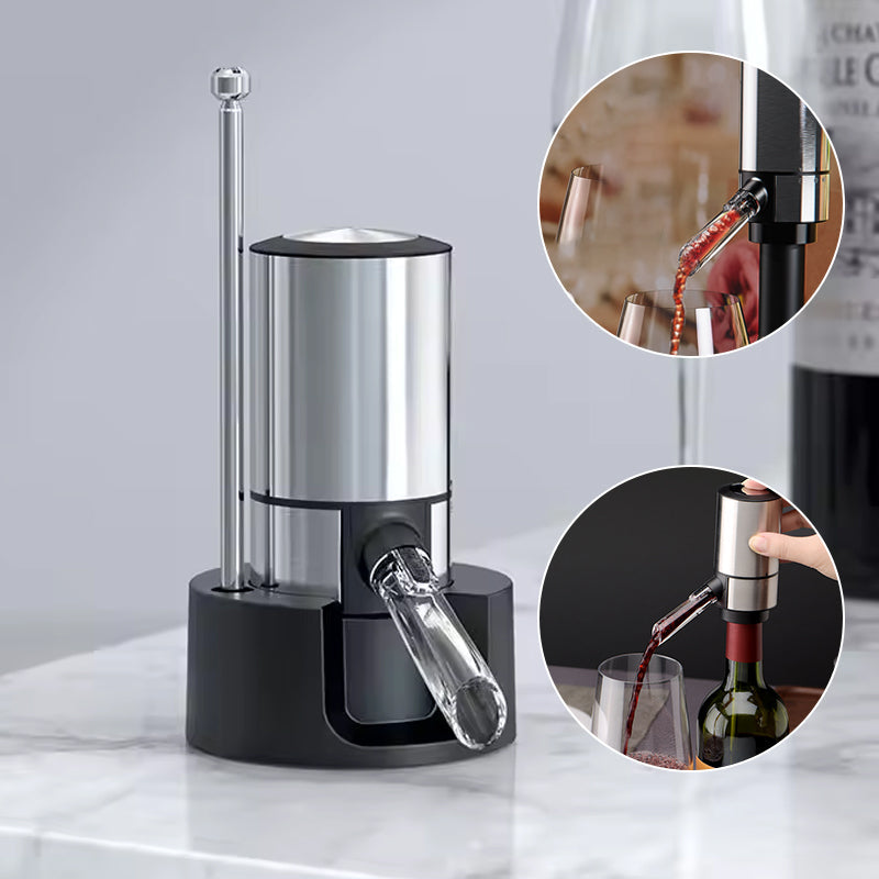 Electric Wine Aerator Pourer with Single-Button Control