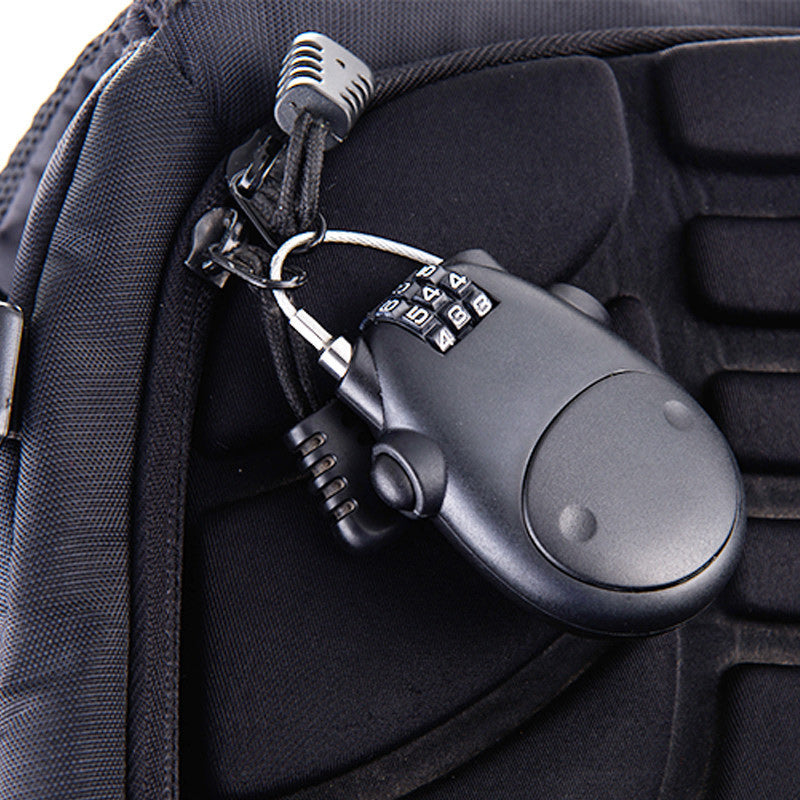 Retractable 3-Digit Combination Bike Lock