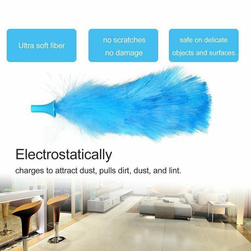 360° Rotating Electric Spin Duster with Microfiber Brushes