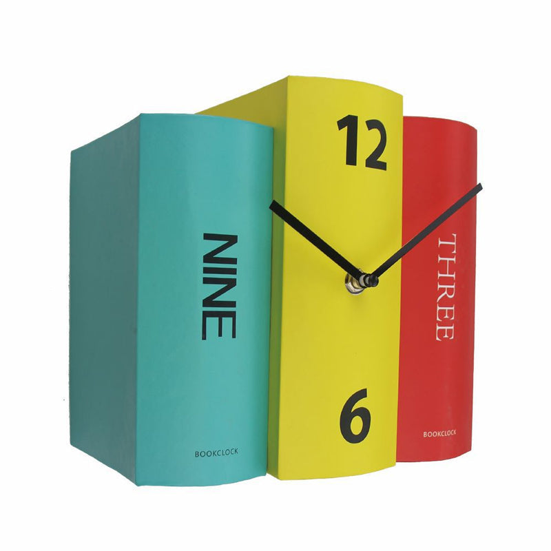 Eco-Friendly Book Clock in Scandinavian Style