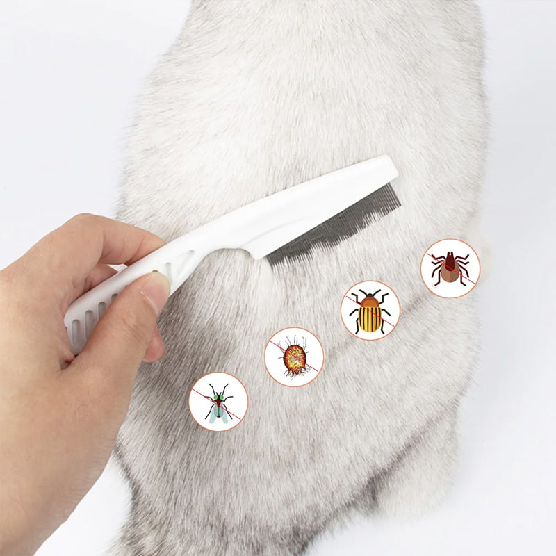 Stainless Steel Flea and Tear Stain Comb for Pets