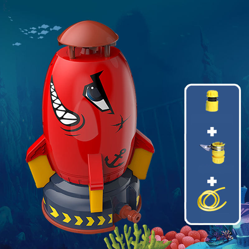 Outdoor Water Rocket Sprinkler Toy for Kids - Colorful Summer Fun