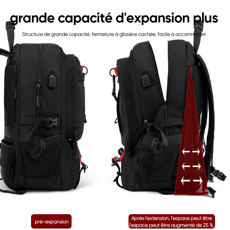 Large Capacity Waterproof Laptop Backpack with USB Charging Port