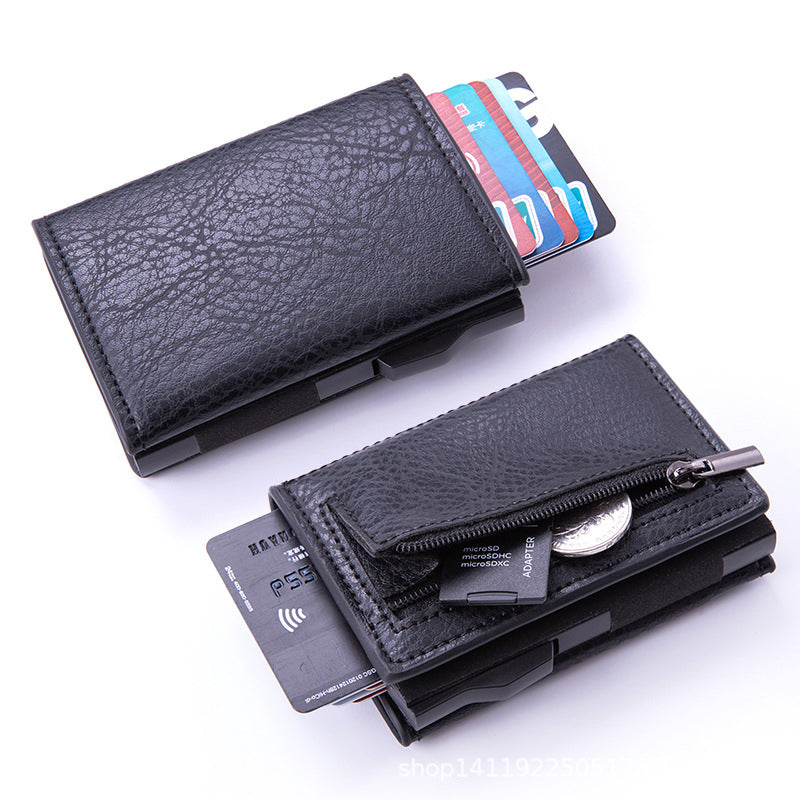 Automatic RFID-Blocking Side-Slider Card Holder