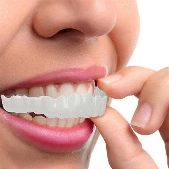 Clip-On Dental Veneers for Crooked or Stained Teeth - Comfortable & Natural Look