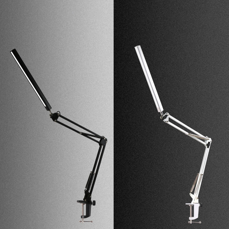 LED Adjustable Clip Desk Lamp with Long Arm and USB Power