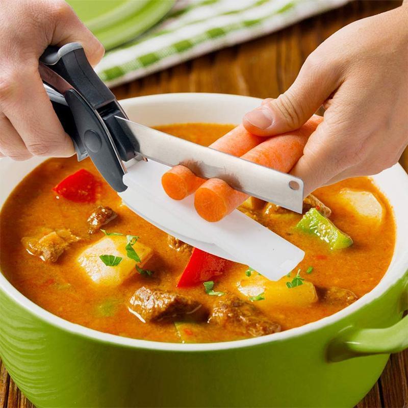 Versatile Stainless Steel Kitchen Scissors with Comfortable Grip