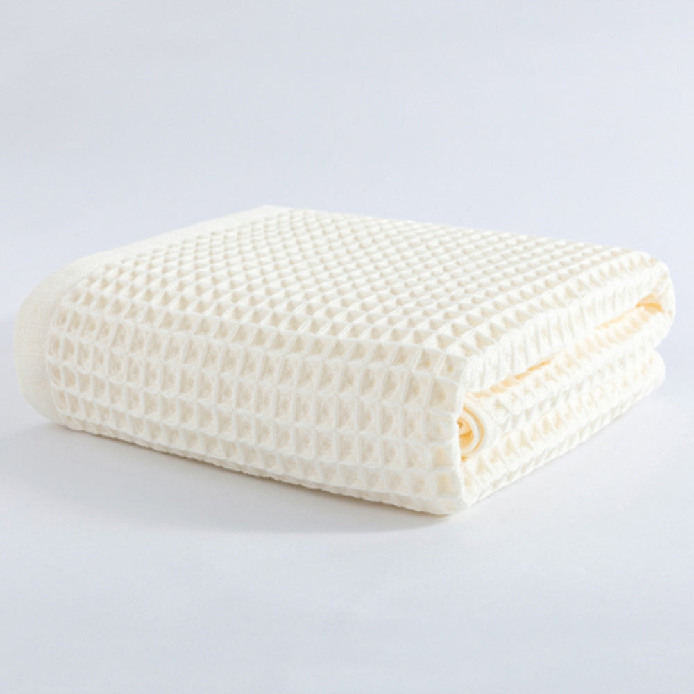 Soft Waffle Cotton Bath Towel