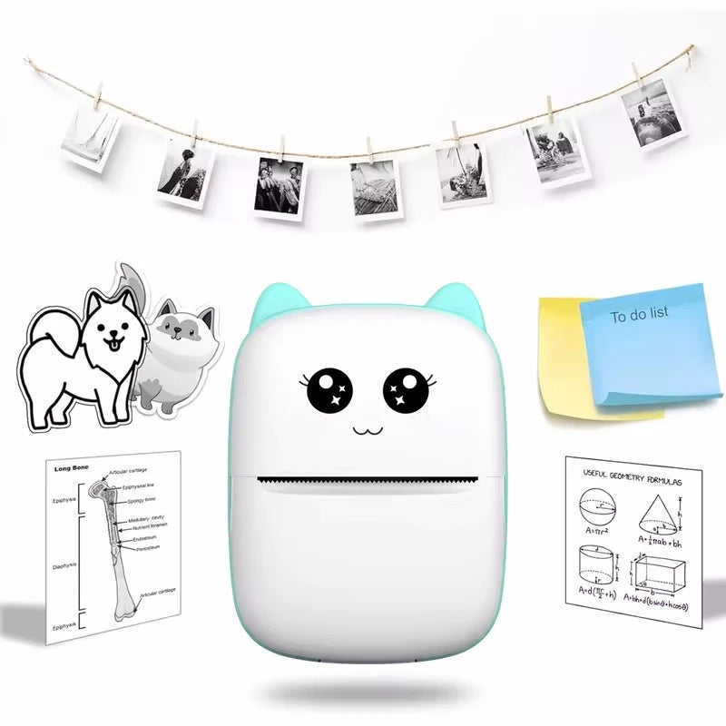 Mini Bluetooth Thermal Label Printer for Inkless Portable Printing
