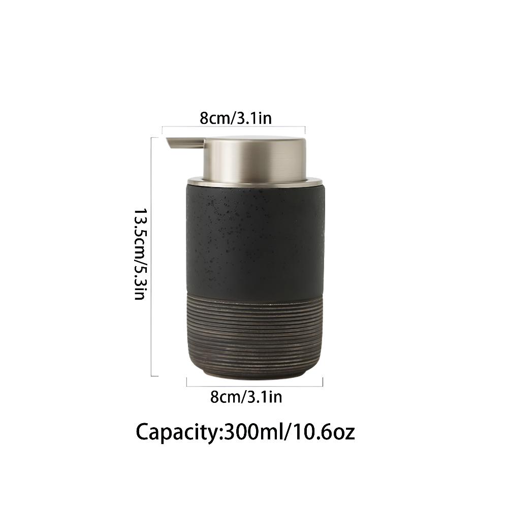 Matte Ceramic Soap Dispenser for Bathroom and Kitchen