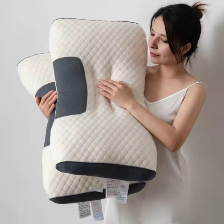 Ergonomic Contour Orthopedic Neck Pillow | Memory Foam | Breathable Design