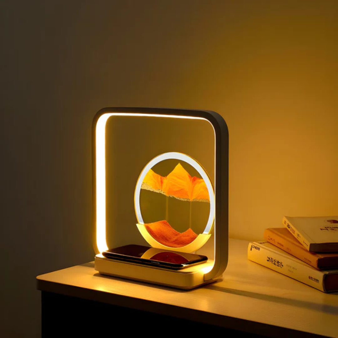 3D LED Sand Stream Table Lamp