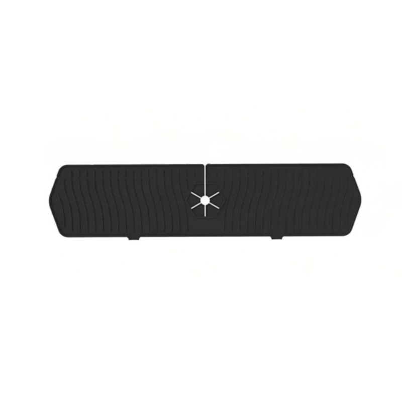 Silicone Kitchen Sink Splash Guard with Drainage Channels