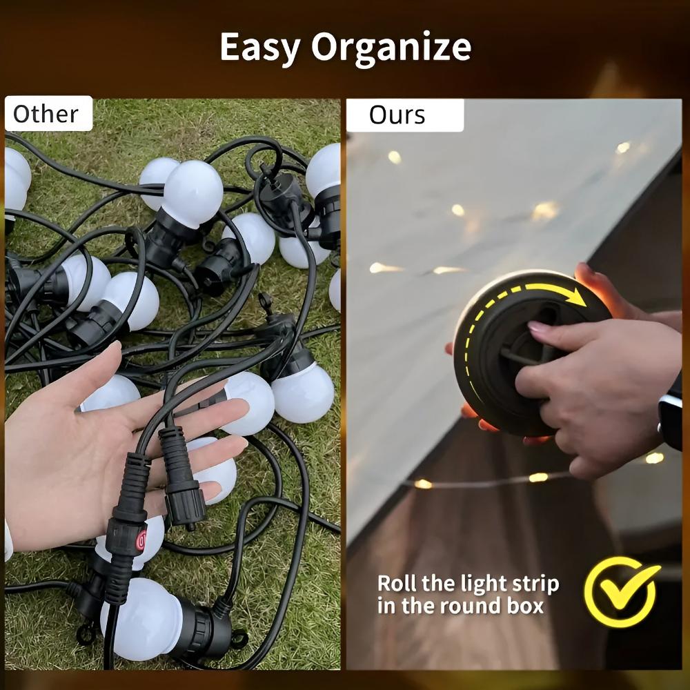 USB Rechargeable Waterproof Camping String Lights