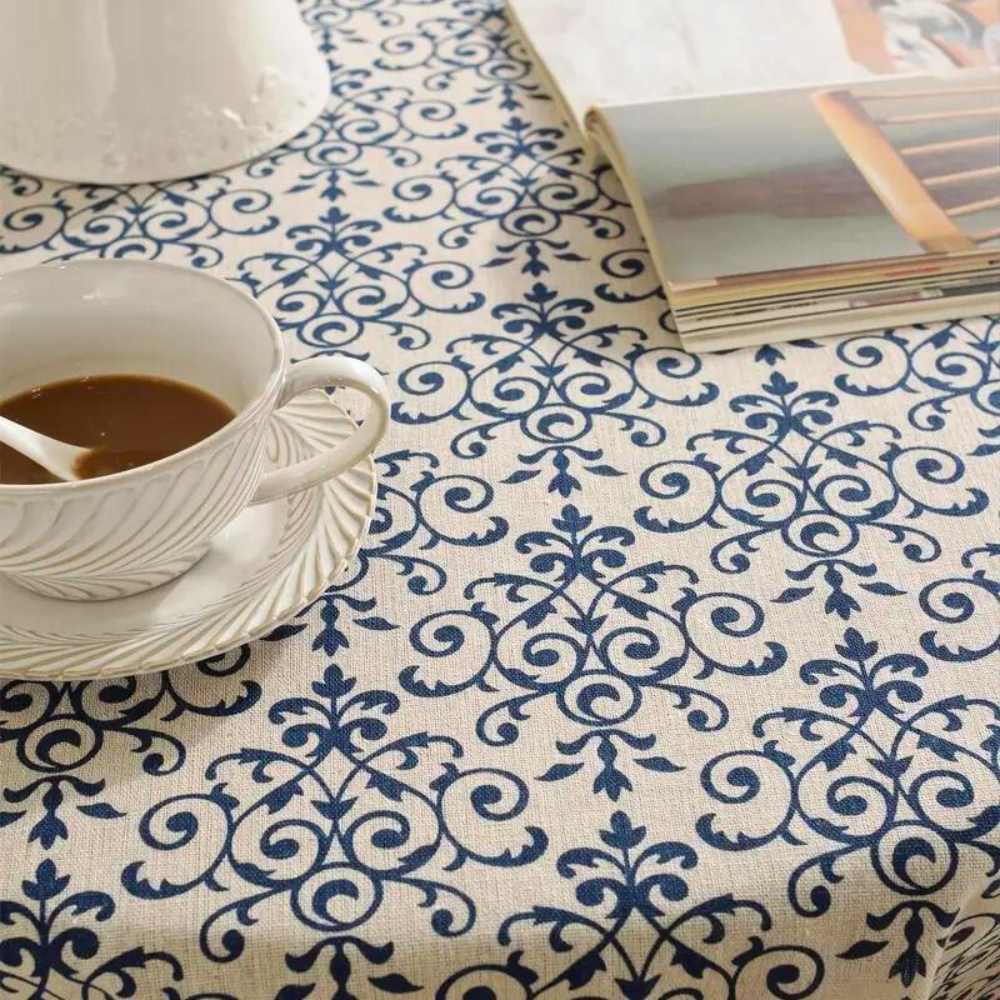 Cottage Chic Retro Patterned Tablecloth