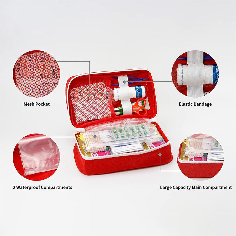 Medical Storage Bag for First Aid Supplies - Waterproof Oxford Fabric, Compact Design