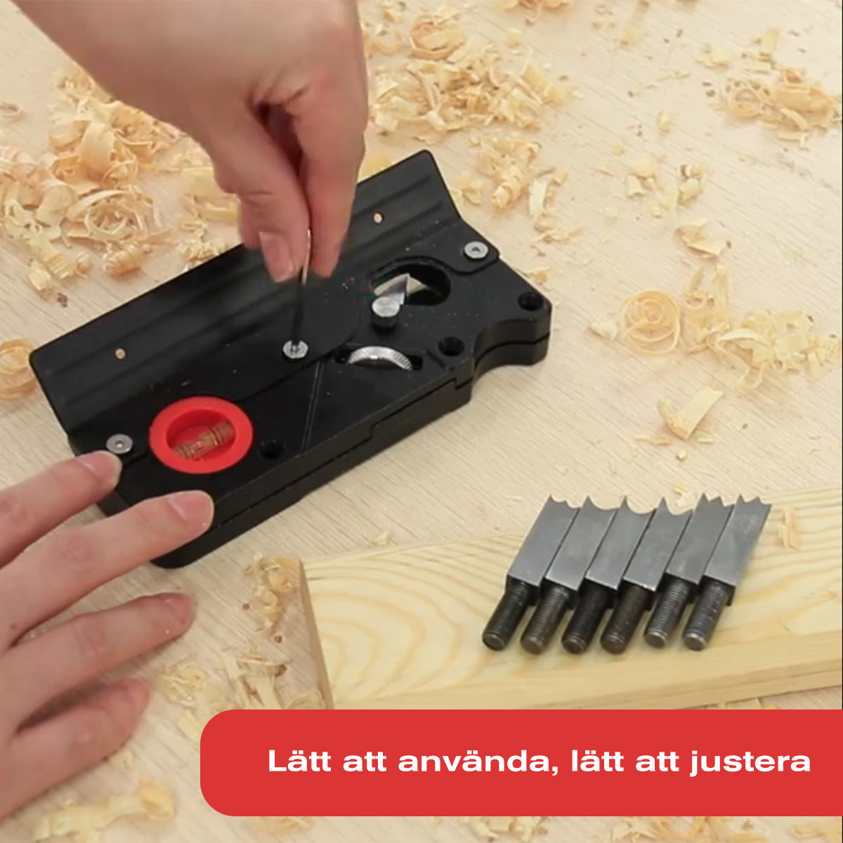 Adjustable Wood Planer Set with Carbon Steel Blades