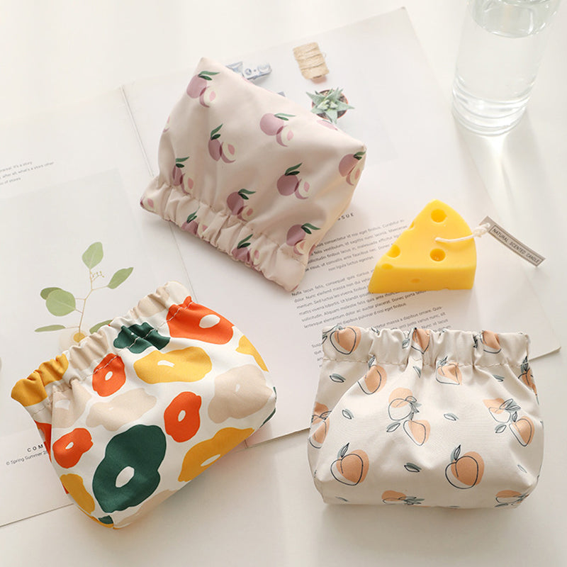 Mini Portable Knitted Fabric Wallet for Travel and Organization