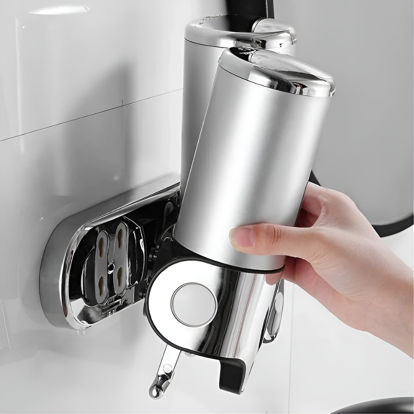 Wall-Mounted Marble Soap Dispenser for Bathroom