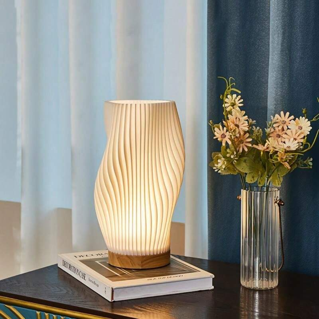 Dimmable Wavy LED Table Lamp