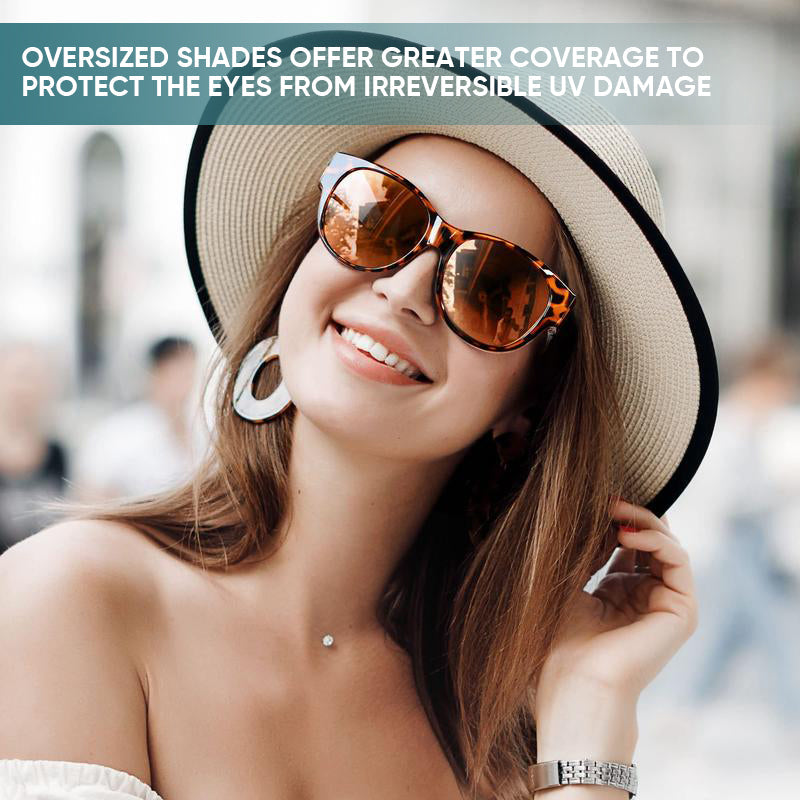 Fit Over Prescription Glasses Polarized Cat-Eye Sunglasses