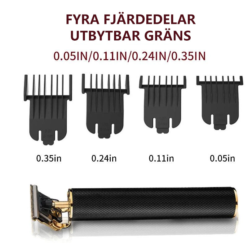 Wireless Rechargeable Hair Clipper with T-Blade for Precise Cuts