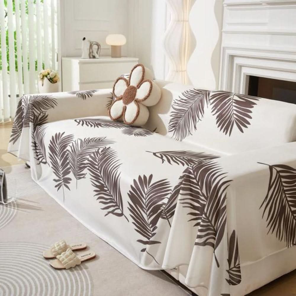 Cooling Leaf Design Sofa Cover