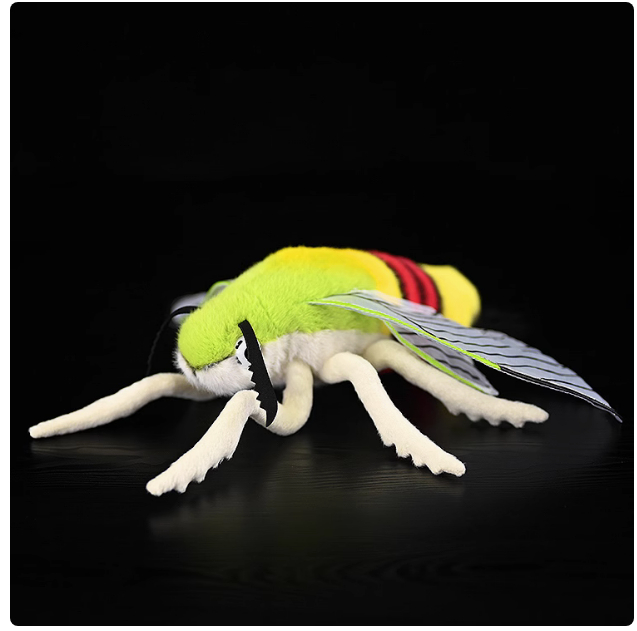 Pellucid Hawkmoth Plush Stuffed Toy 13 Inch