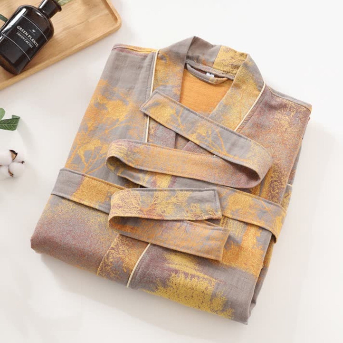 Soft Cotton Kimono Bathrobe for Ultimate Comfort